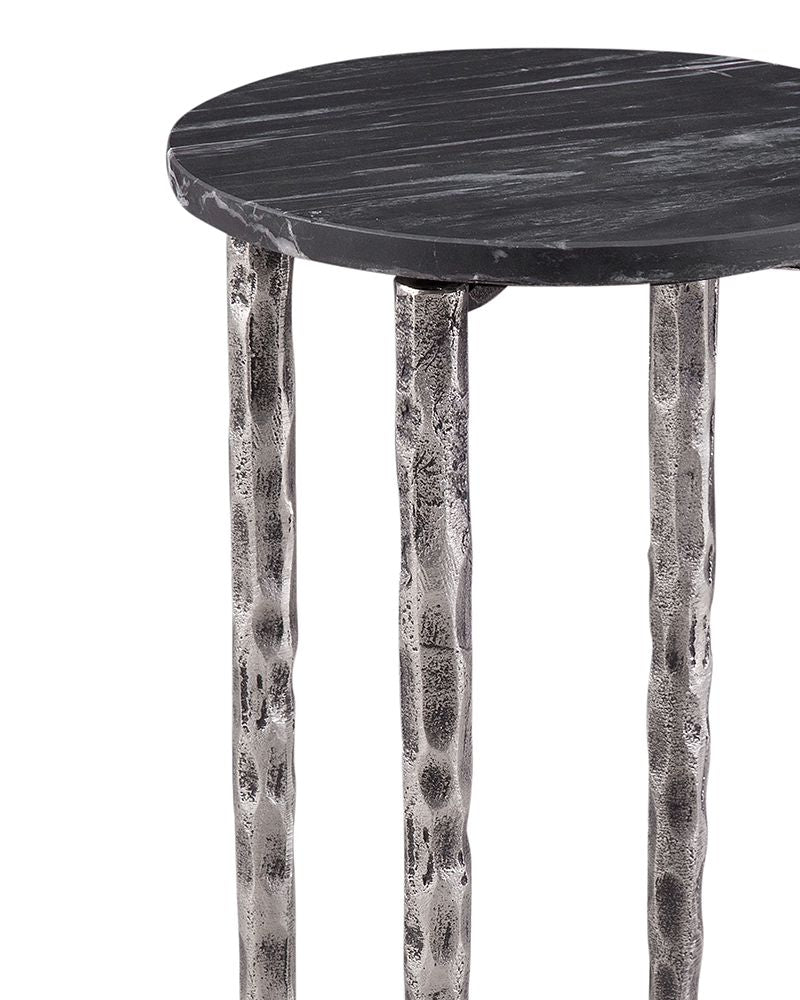 Bassett Mirror - Mendez Black Marble Drink Table - 9123-LR-223 view 2
