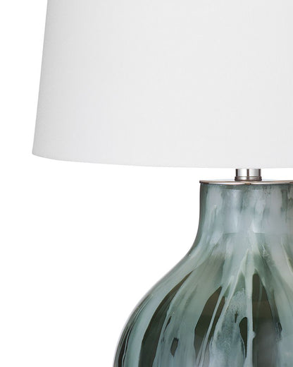 Bassett Mirror - Mersay 27" Gray Glass Table Lamp - L4617T view 2
