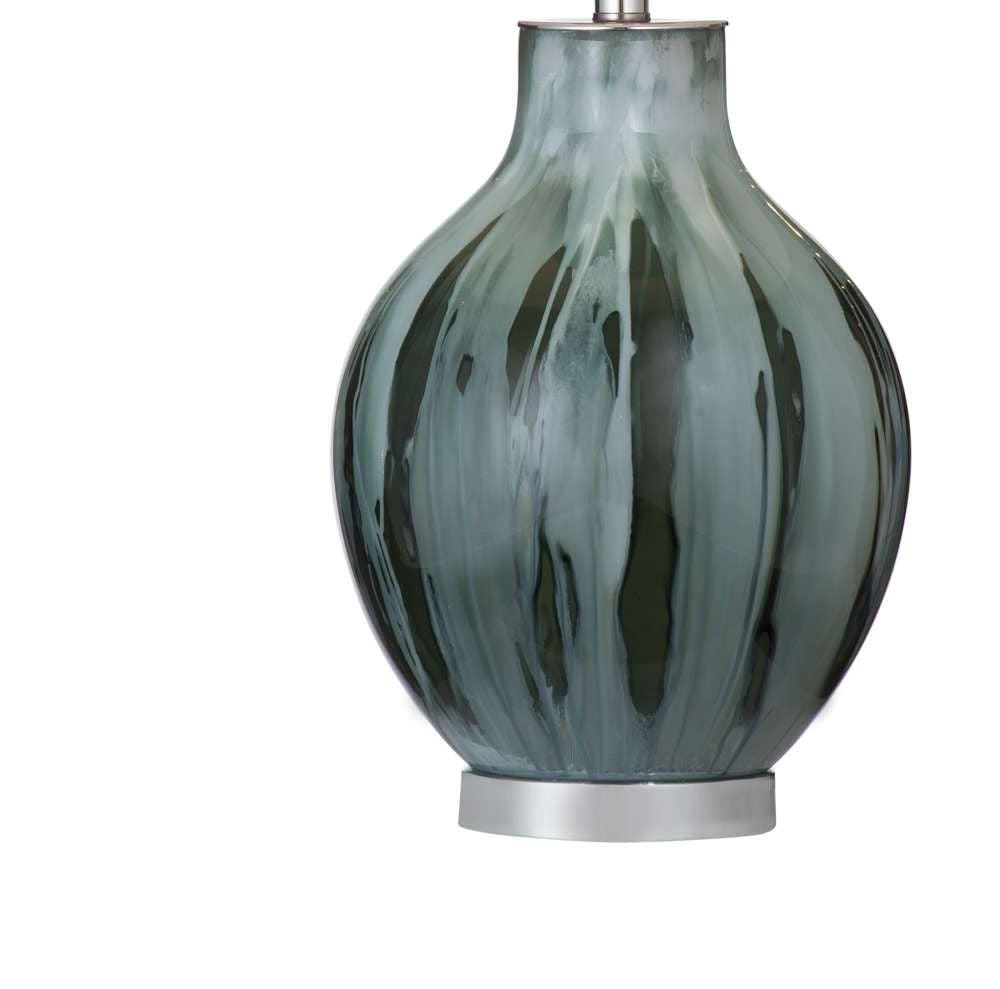 Bassett Mirror - Mersay 27" Gray Glass Table Lamp - L4617T view 3