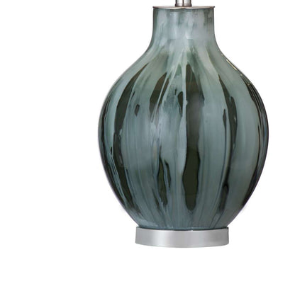 Bassett Mirror - Mersay 27" Gray Glass Table Lamp - L4617T view 3