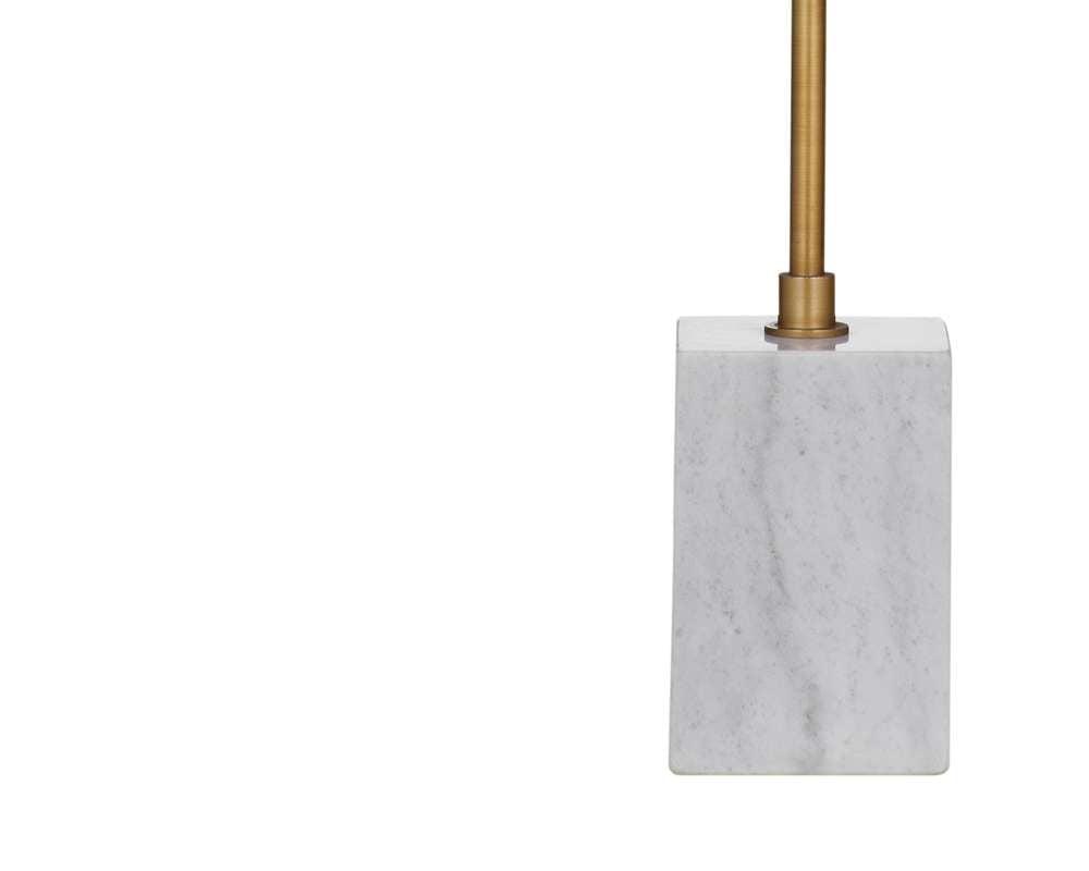 Bassett Mirror - Metal Buffet Lamp 32" Gold Marble Table Lamp - L4450T view 3