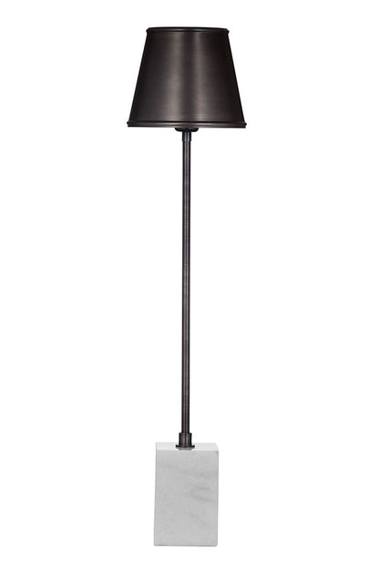 Bassett Mirror - Metal Buffet Lamp 33" Gunmetal Black Marble Table Lamp - L4449T view 1