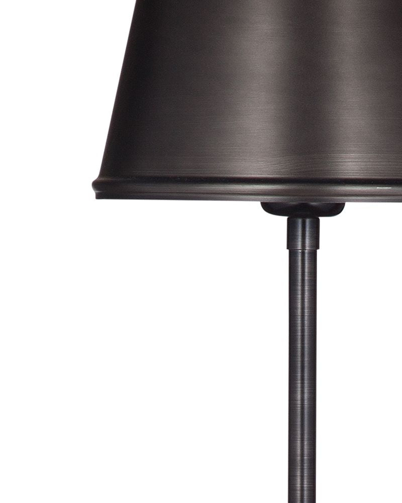 Bassett Mirror - Metal Buffet Lamp 33" Gunmetal Black Marble Table Lamp - L4449T view 2
