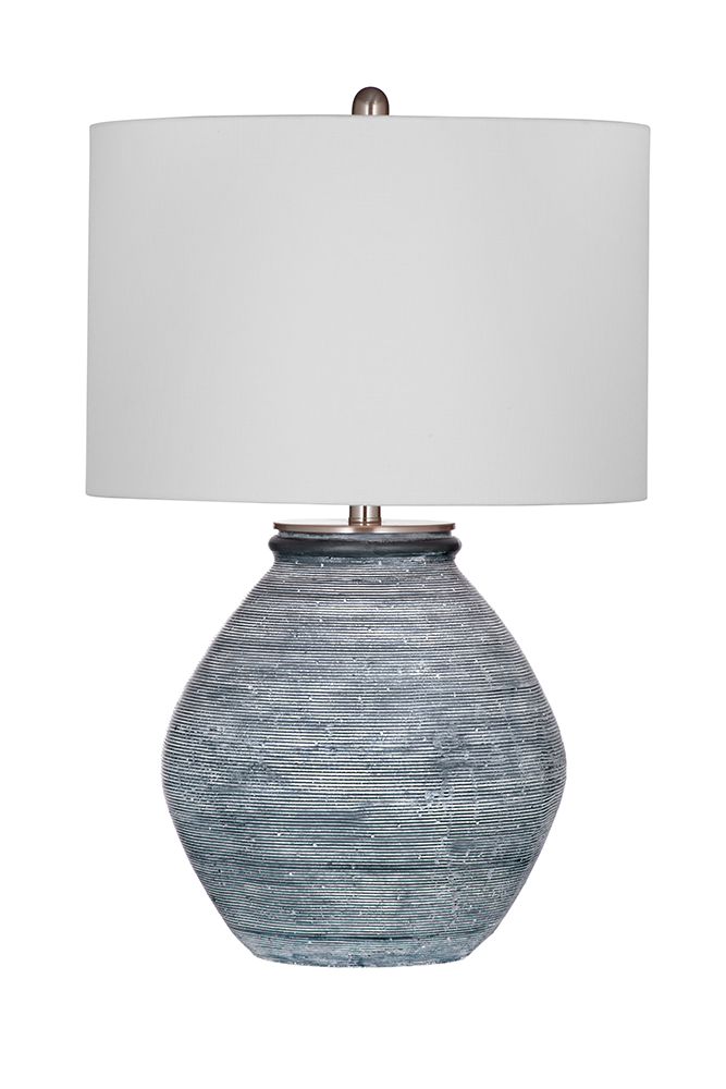Bassett Mirror - Midlands 26" Blue Concrete Table Lamp - L4534T view 1