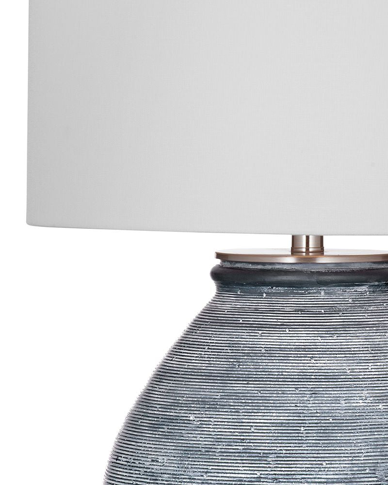 Bassett Mirror - Midlands 26" Blue Concrete Table Lamp - L4534T view 2
