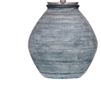 Bassett Mirror - Midlands 26" Blue Concrete Table Lamp - L4534T view 3