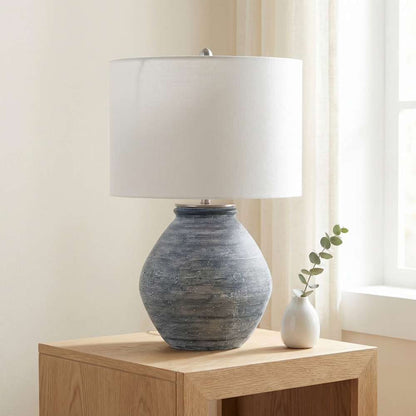Bassett Mirror - Midlands 26" Blue Concrete Table Lamp - L4534T view 4