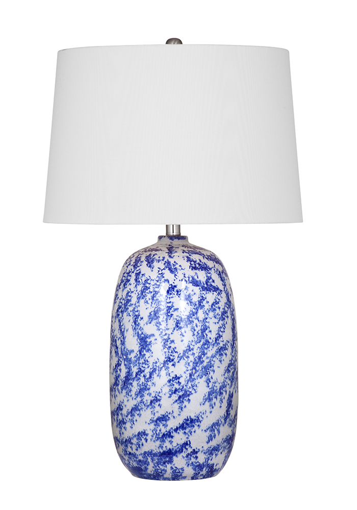 Bassett Mirror - Mila 29" Blue Ceramic Table Lamp - L4548T view 1
