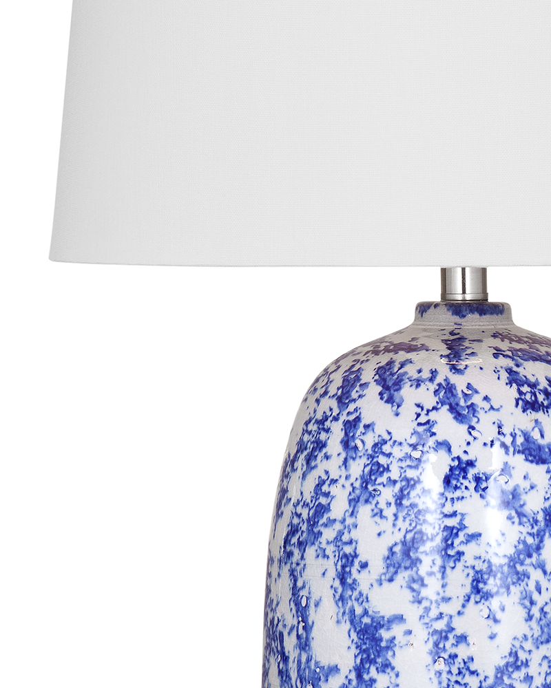 Bassett Mirror - Mila 29" Blue Ceramic Table Lamp - L4548T view 2