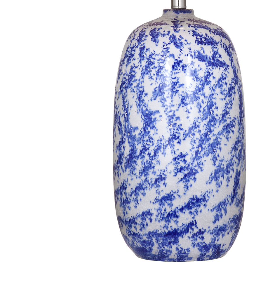 Bassett Mirror - Mila 29" Blue Ceramic Table Lamp - L4548T view 3
