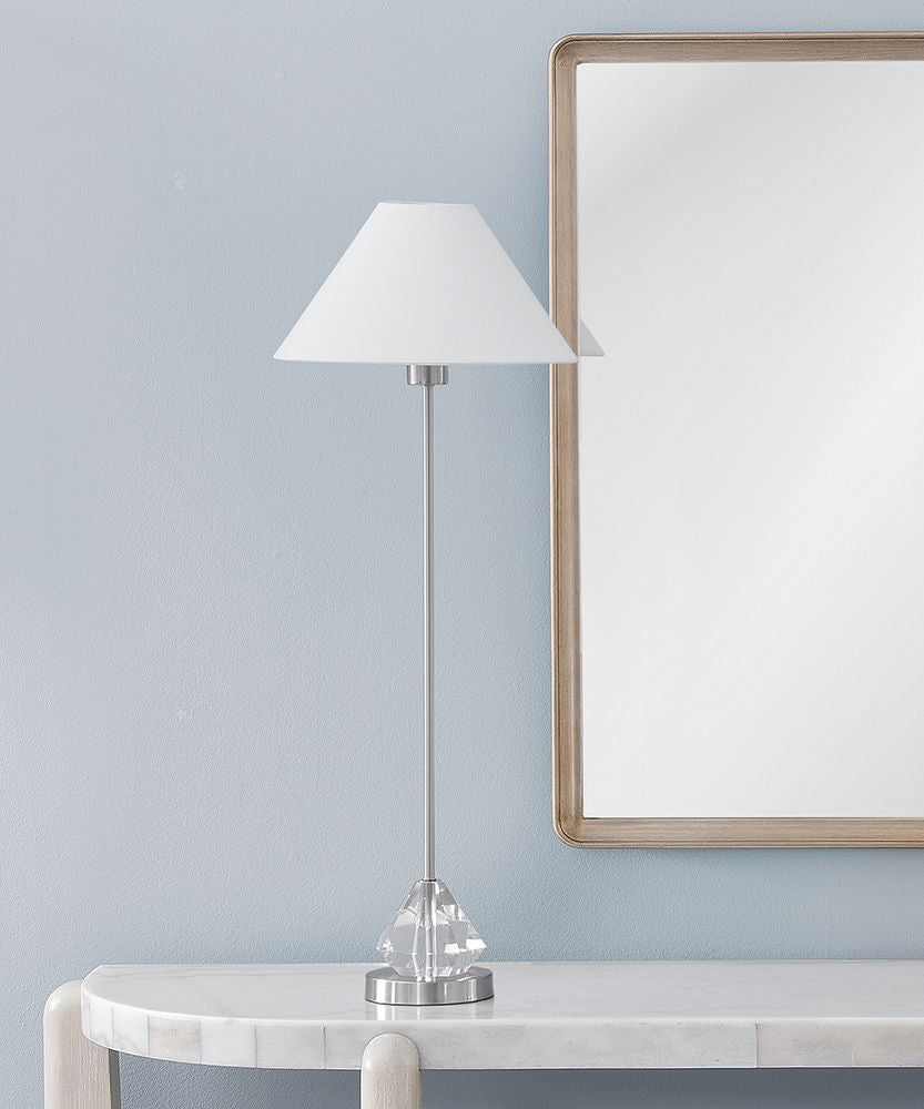 Bassett Mirror - Milford 34" Silver Crystal Table Lamp - L4656T view 4