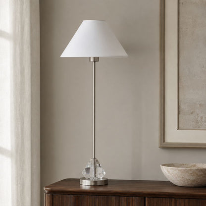 Bassett Mirror - Milford 34" Silver Crystal Table Lamp - L4656T view 5