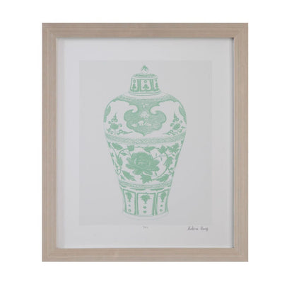 Bassett Mirror - Mint Vases I Framed Print in Green - 9902-264A view 1