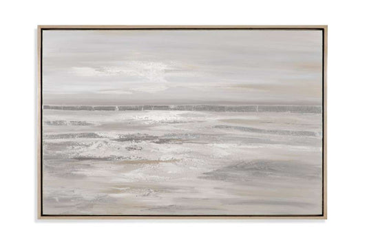 Bassett Mirror - Modern Metallic Silver Landscape Wall Art - 7300-342 view 1