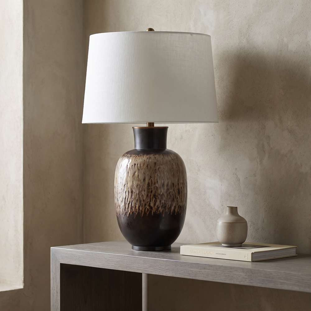 Bassett Mirror - Mojave 29" Brown Porcelain Table Lamp - L4709T view 4