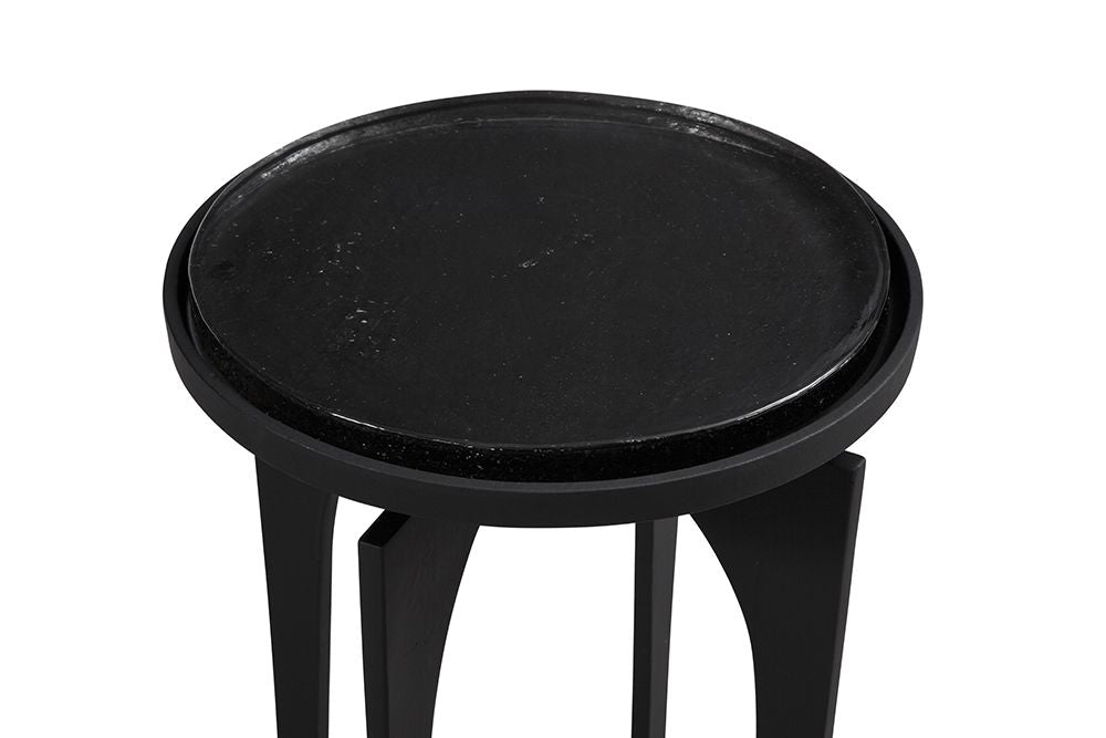 Bassett Mirror - Moore Cast Glass Accent Table - 5608-LR-223 view 4