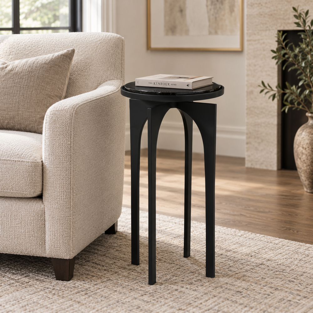 Bassett Mirror - Moore Cast Glass Accent Table - 5608-LR-223 view 5