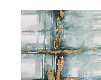 Bassett Mirror - Mulligan Blue Abstract Canvas Art - 7300-994 view 3