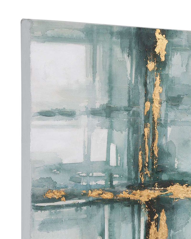 Bassett Mirror - Mulligan Blue Abstract Canvas Art - 7300-994 view 4