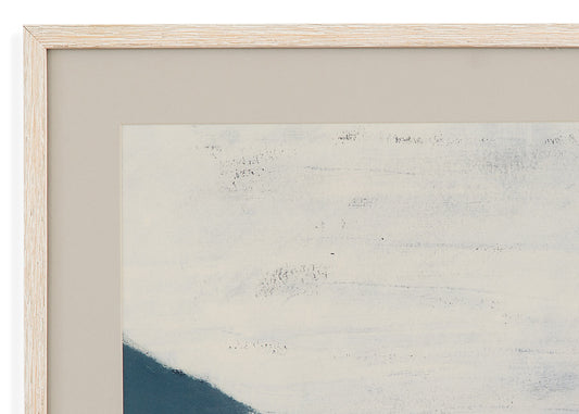 Bassett Mirror - Muted Coast II Framed Print in Distressed White Frame - 9902-017A view 2