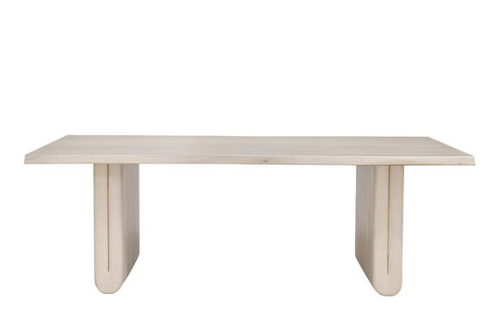 Bassett Mirror - Nadia 88" Whitewashed Mango Wood Dining Table - 6002-600B-T view 2