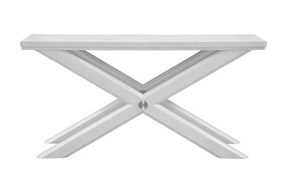 Bassett Mirror - Nadine 60" White Oak Console Table - 9436-LR-400 view 2