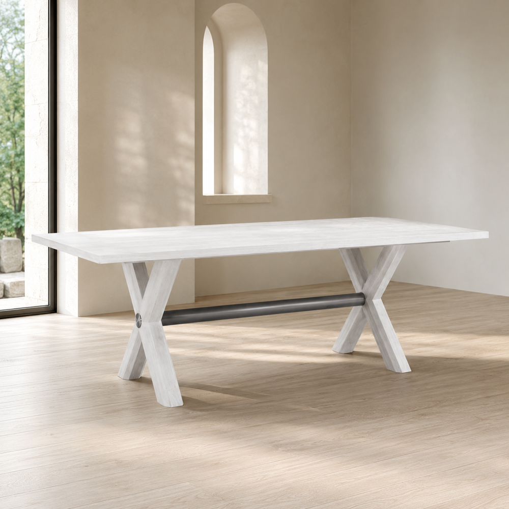 Bassett Mirror - Nadine 84" White Oak Dining Table - 9436-DR-600 view 5