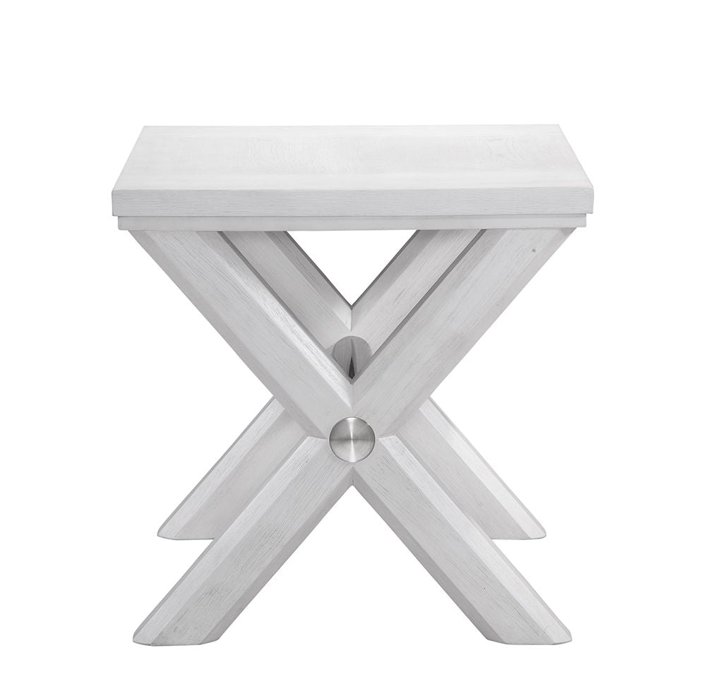 Bassett Mirror - Nadine White Oak End Table - 9436-LR-200 view 2