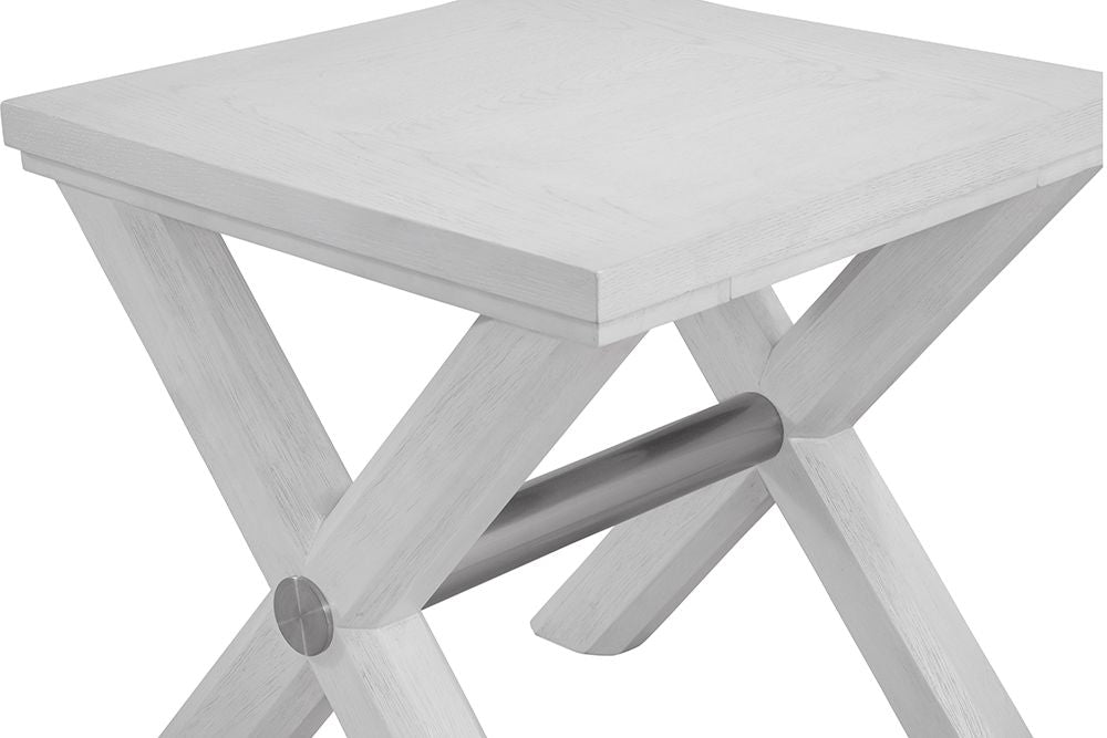 Bassett Mirror - Nadine White Oak End Table - 9436-LR-200 view 4
