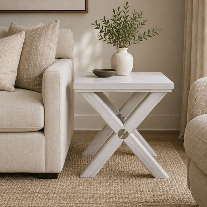 Bassett Mirror - Nadine White Oak End Table - 9436-LR-200 view 5