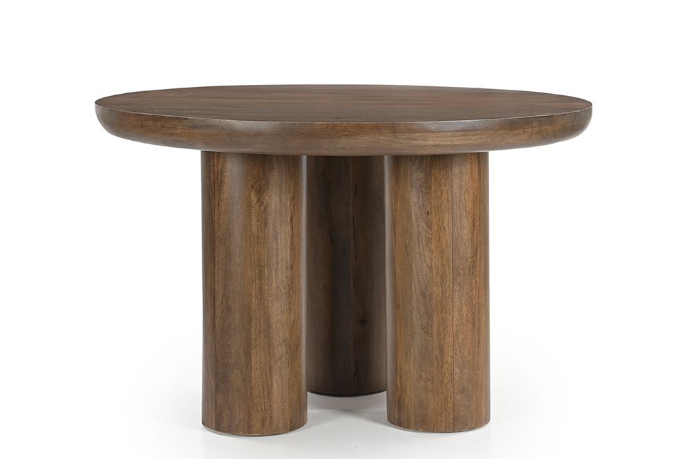 Bassett Mirror - Napa 52" Brown Mango Wood Round Dining Table - 5551-701B-T view 2