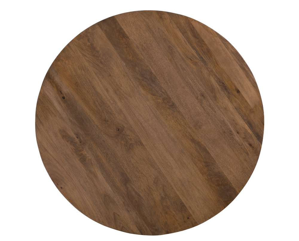 Bassett Mirror - Napa 52" Brown Mango Wood Round Dining Table - 5551-701B-T view 3