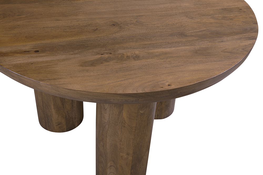 Bassett Mirror - Napa 52" Brown Mango Wood Round Dining Table - 5551-701B-T view 4
