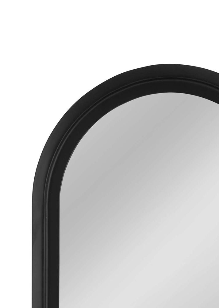 Bassett Mirror - Nash 44" Matte Black Oval Wall Mirror - M5080 view 4