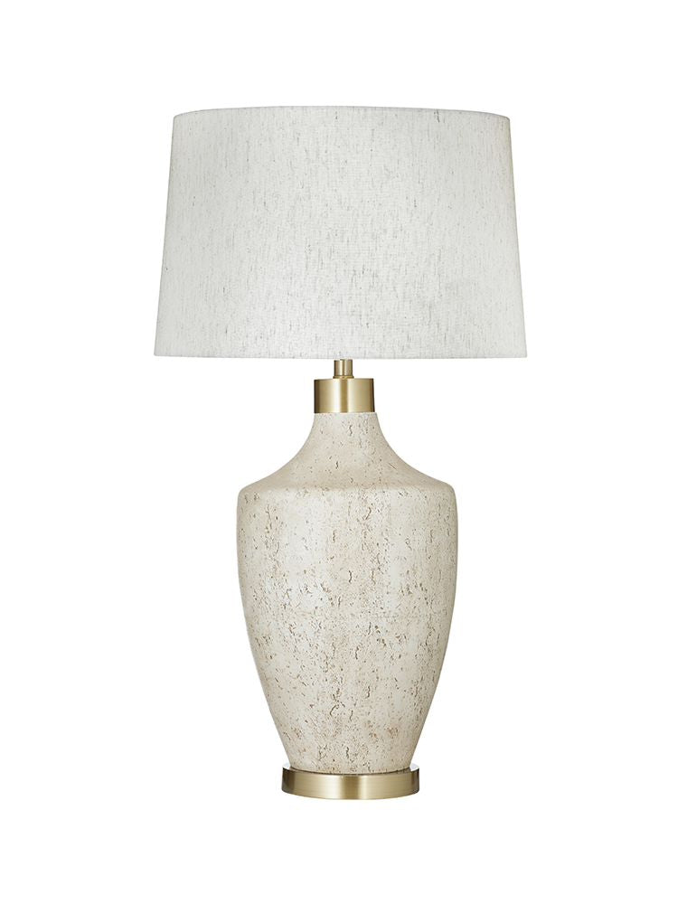 Bassett Mirror - Neecole 34" Cream Concrete Table Lamp - L4642T view 1