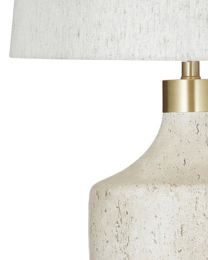 Bassett Mirror - Neecole 34" Cream Concrete Table Lamp - L4642T view 2