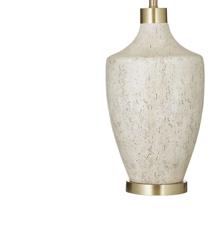 Bassett Mirror - Neecole 34" Cream Concrete Table Lamp - L4642T view 3