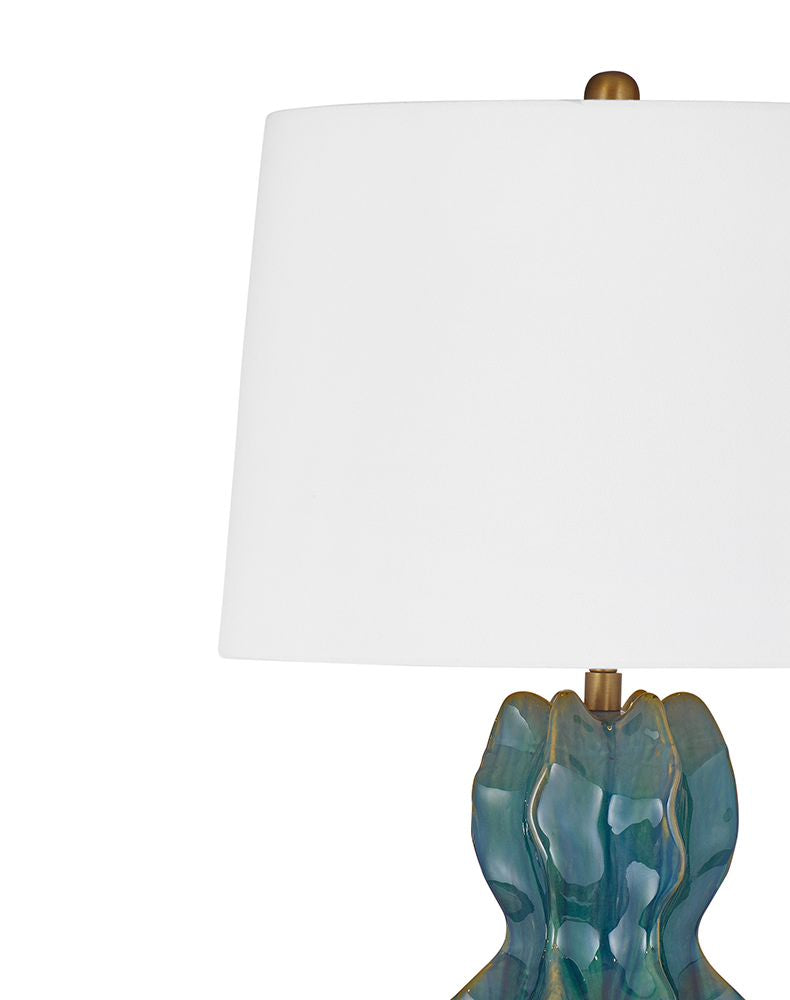 Bassett Mirror - Nerith 29" Blue-Green Ceramic Table Lamp - L4804T view 2