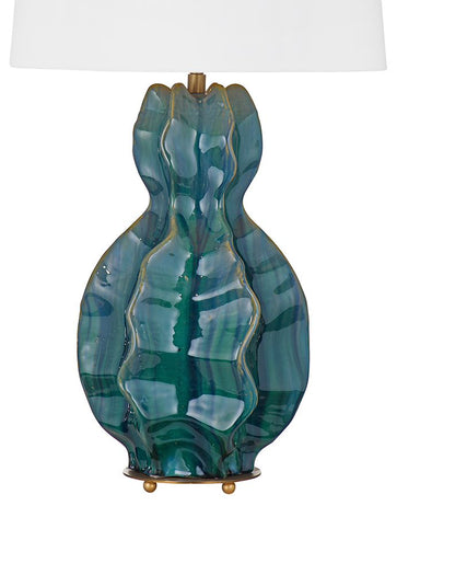 Bassett Mirror - Nerith 29" Blue-Green Ceramic Table Lamp - L4804T view 3