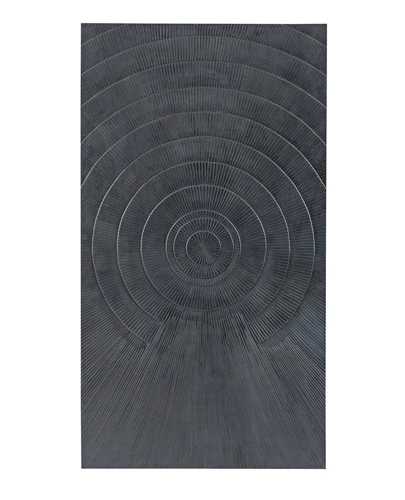 Bassett Mirror - Nessus Black Carved Wood Wall Art - 7500-806 view 1