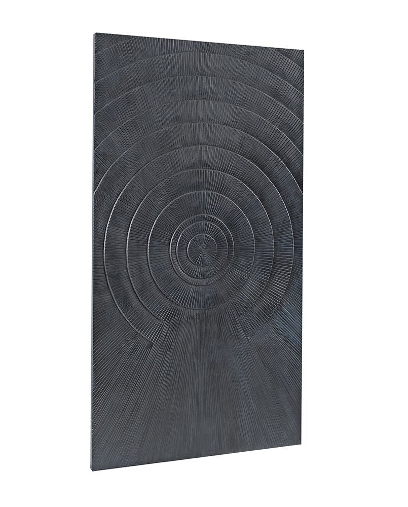 Bassett Mirror - Nessus Black Carved Wood Wall Art - 7500-806 view 2