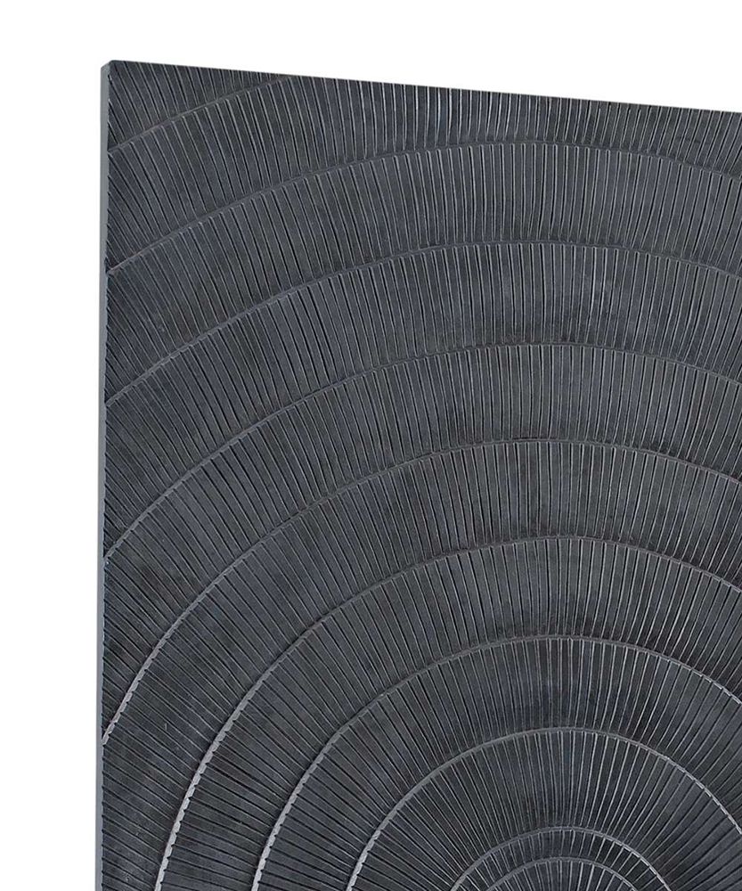 Bassett Mirror - Nessus Black Carved Wood Wall Art - 7500-806 view 4