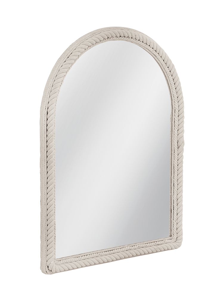 Bassett Mirror - Nichols 44" White Arched Wall Mirror - M5124 view 2