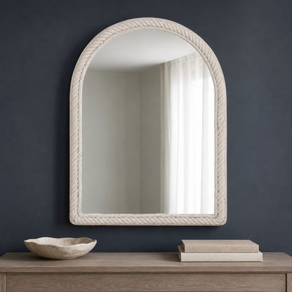 Bassett Mirror - Nichols 44" White Arched Wall Mirror - M5124 view 5