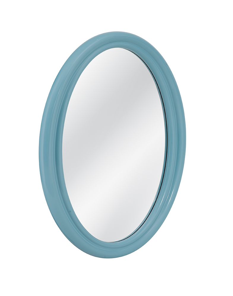 Bassett Mirror - Nobreck 36" Blue Oval Wall Mirror - M5290 view 2