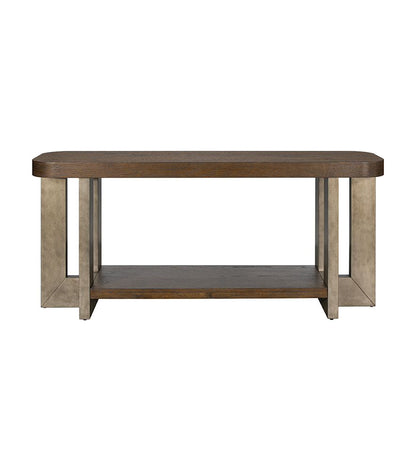 Bassett Mirror - Nova 68" Cerused Charcoal Oak Console Table - 6021-LR-400 view 2