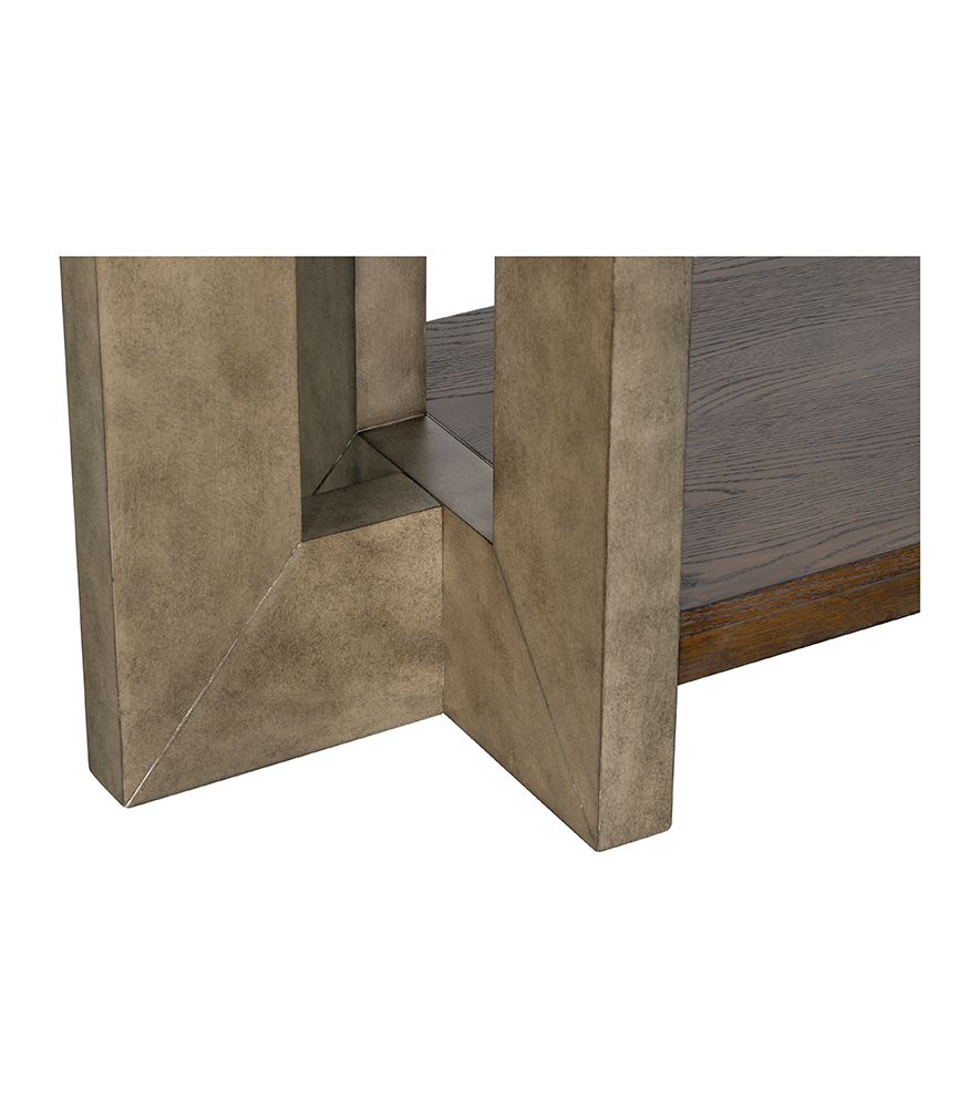 Bassett Mirror - Nova 68" Cerused Charcoal Oak Console Table - 6021-LR-400 view 5