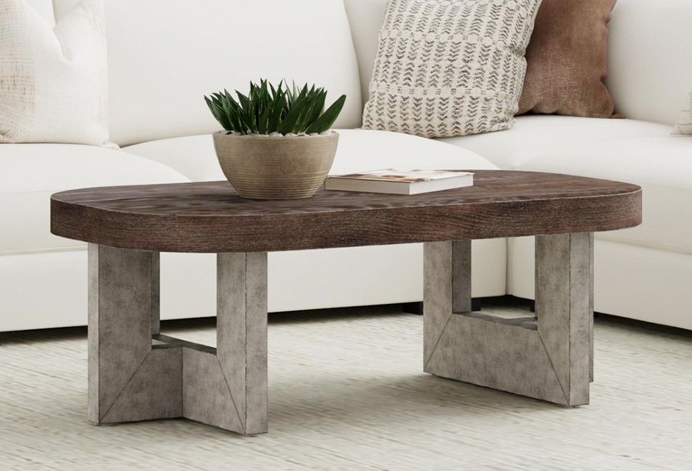 Bassett Mirror - Nova Charcoal Oak Coffee Table - 6021-LR-100 view 6