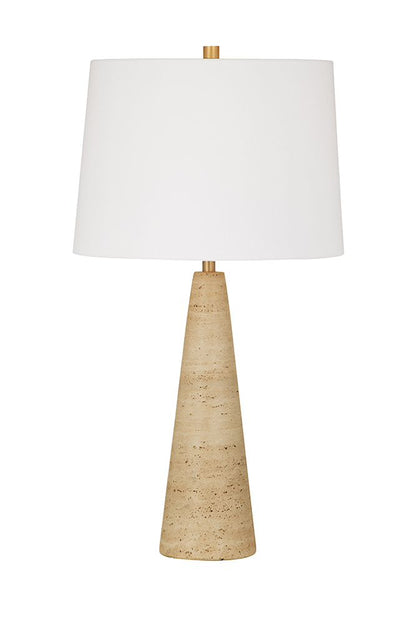 Bassett Mirror - Oakmont 29" Cream Travertine Table Lamp - L4810T view 1