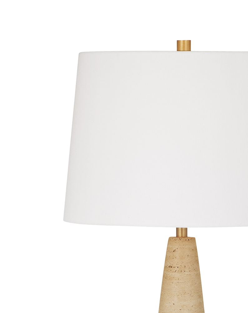 Bassett Mirror - Oakmont 29" Cream Travertine Table Lamp - L4810T view 2